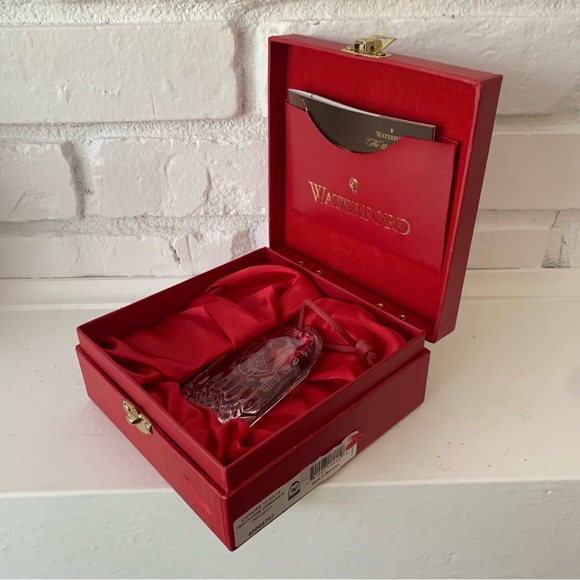 NEW Waterford Lismore Crystal 12 Days Of Christmas Partridge Pear Tree Ornament - Picture 8 of 17